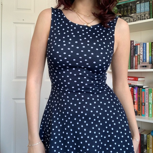 Reversible polka dot circle dress - Picture 5 of 6